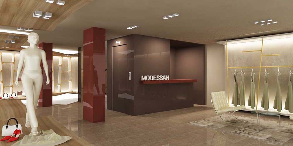 modesan mağaza tasarımı